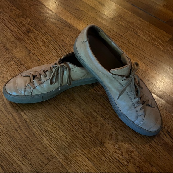 ✨COMMON PROJECTS | Original Achilles Beige / Tan Leather Sneakers / Trainers✨ - Picture 3 of 8